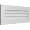 Ekena Millwork Vertical Surface Mount PVC Gable Vent: Non-Functional, w/3-1/2"W x 1"H, Standard Frame, 34"W x 14"H GVPVE34X1401SN - alternate 3